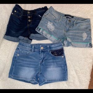 Girls Size 8 Jean Shorts Lot of 3 Arizona & VIGOSS
